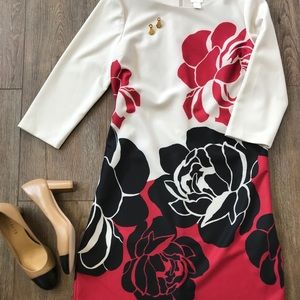 Chico’s 1 floral print dress never worn!